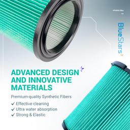 [Lifetime Warranty] VF6000 5-Layer HEPA Replacement Filter for Ridgid 5-20 Gallon Wet Dry Vac Vacuums WD5500 WD0671 WD6425 WD7000 WD1280 WD1851 WD1680 WD1956 RV2400A 1400RV - Pack of 2 thumbnail 2