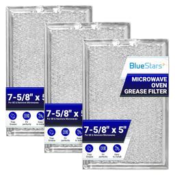 [Lifetime Warranty] WB06X10309 WB06X10359 Microwave Grease Filter Replacement 7.64" x 5.12" - Compatible with GE LG Kenmore Over-The-Range Vent Hood Microwaves - Pack of 3 thumbnail 0