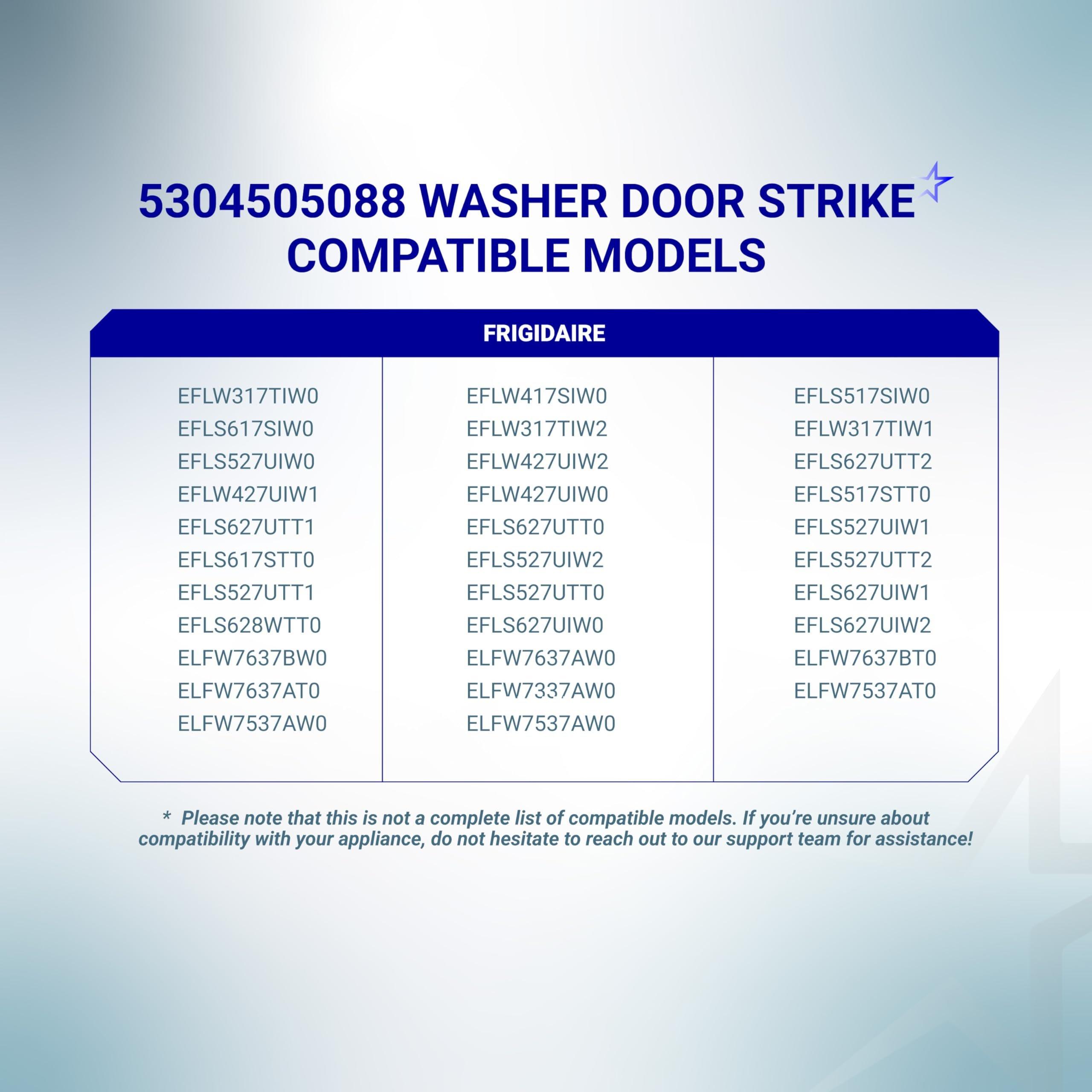 [Lifetime Warranty] 5304505088 Washer Door Strike - Compatible with Frigidaire, Electrolux Washer EFLW317TIW0, EFLW417SIW0, EFLS517SIW0, EFLS617SIW0 - Replaces AP6031188, 4452319, PS11766033 image 5