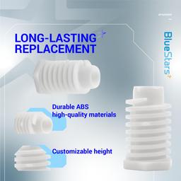 [Lifetime Warranty] 49621 PS1609293 Dryer Leveling Leg Feet - Replaces W10823505 AP4295805 PS1609293 - Compatible with Whirlpool Gew9200lw1 Aed4475tq0 Gew9250pw1 Ced126sxq1 - Pack of 4 thumbnail 2