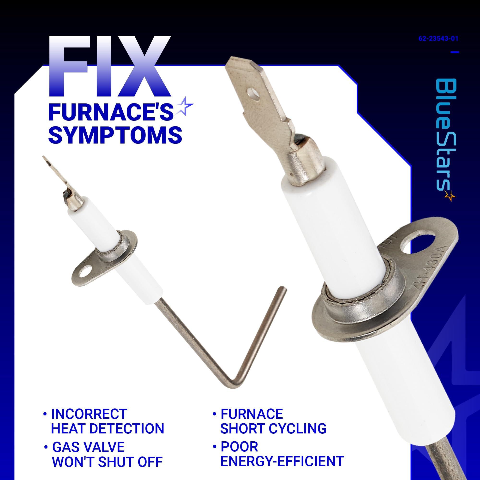 BlueStars 4 Packs 62-23543-01 Furnace Flame Sensor Replacement Part - Compatible with Rheem, Ruud, WeatherKing, Thermal Zone, DuroGuard Furnace - Replace 62-23543-02 62-23543-03 62-23543-04 image 4