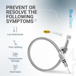 [Lifetime Warranty] Transmission Dipstick Stainless Braided Hose TH350 TH400 700R4 thumbnail 6