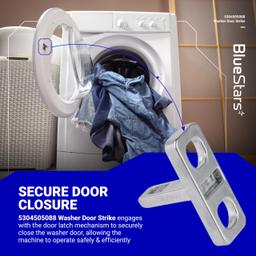 [Lifetime Warranty] 5304505088 Washer Door Strike - Compatible with Frigidaire, Electrolux Washer EFLW317TIW0, EFLW417SIW0, EFLS517SIW0, EFLS617SIW0 - Replaces AP6031188, 4452319, PS11766033 thumbnail 3