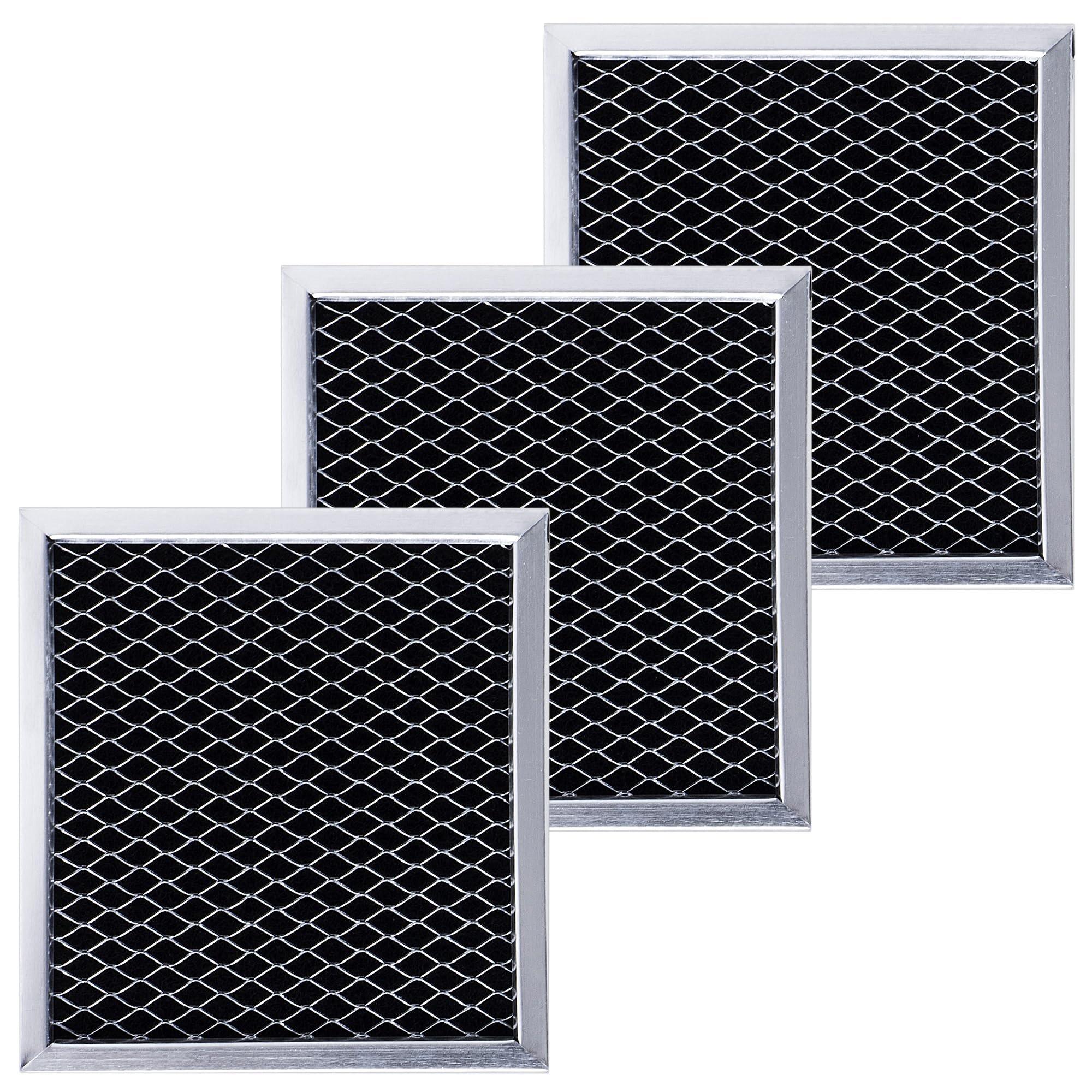 [Lifetime Warranty] 8206230A Microwave Charcoal Filter 5.3" x 5" â€“ Compatible with Whirlpool & Maytag â€“ Replaces 8206230 AP4299744 PS1871363 - Pack of 3 image 0