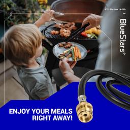 [Lifetime Warranty] 5FT 2-Way Propane Hose Adapter 1lb to 20lb thumbnail 8