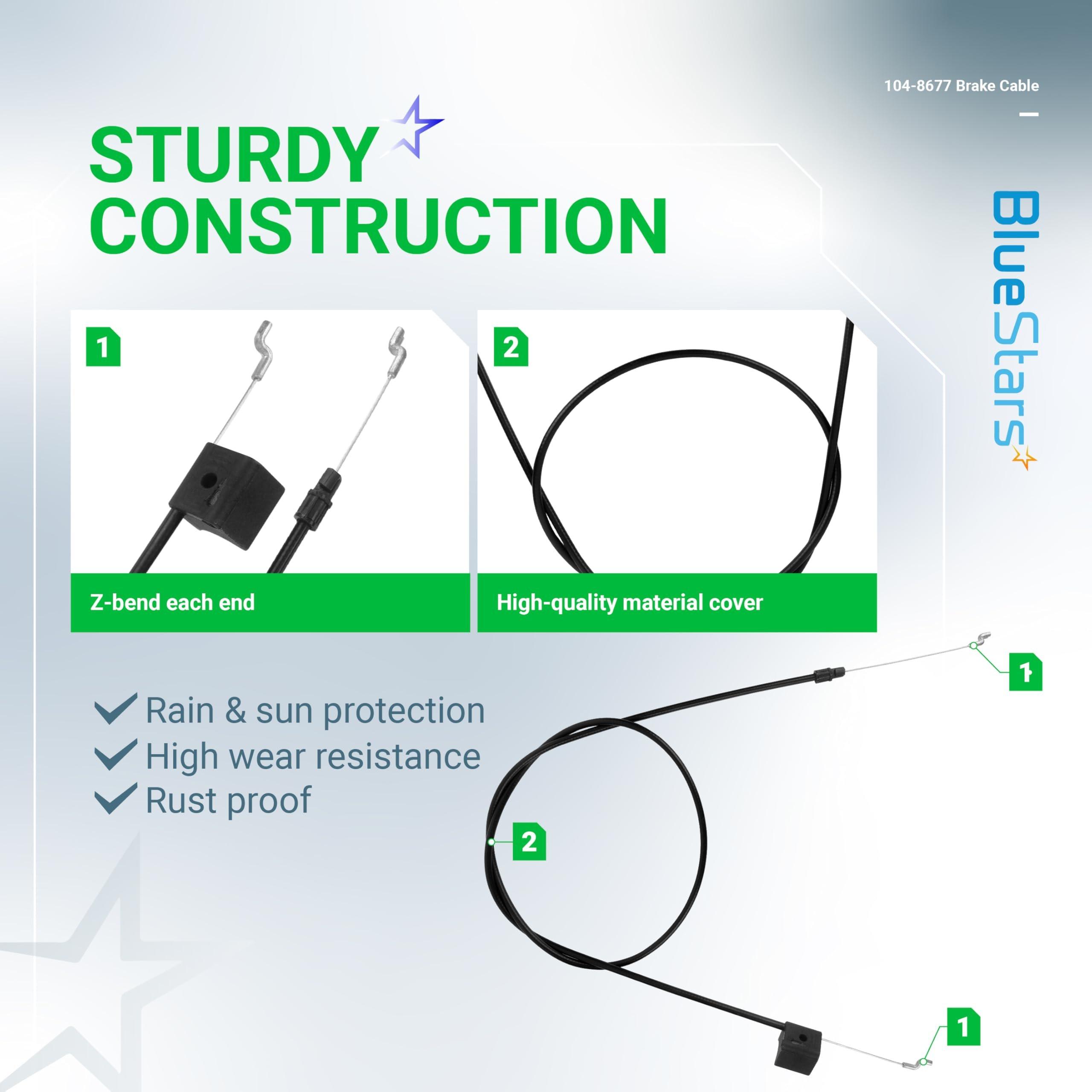 [Lifetime Warranty] 104-8677 Brake Cable for Toro 22" Recycler Mowers image 2