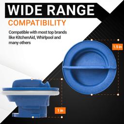 [Lifetime Warranty] WPW10077881 Dishwasher Dispenser Cap - Compatible with Whirlpool KitchenAid Dishwashers - Replaces W10077881 PS11748135 AP6014865 thumbnail 1