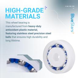 [Lifetime Warranty] 9-100-1108 Pool Cleaner Wheel Ball Bearings Zodiac - Pack of 8 thumbnail 2
