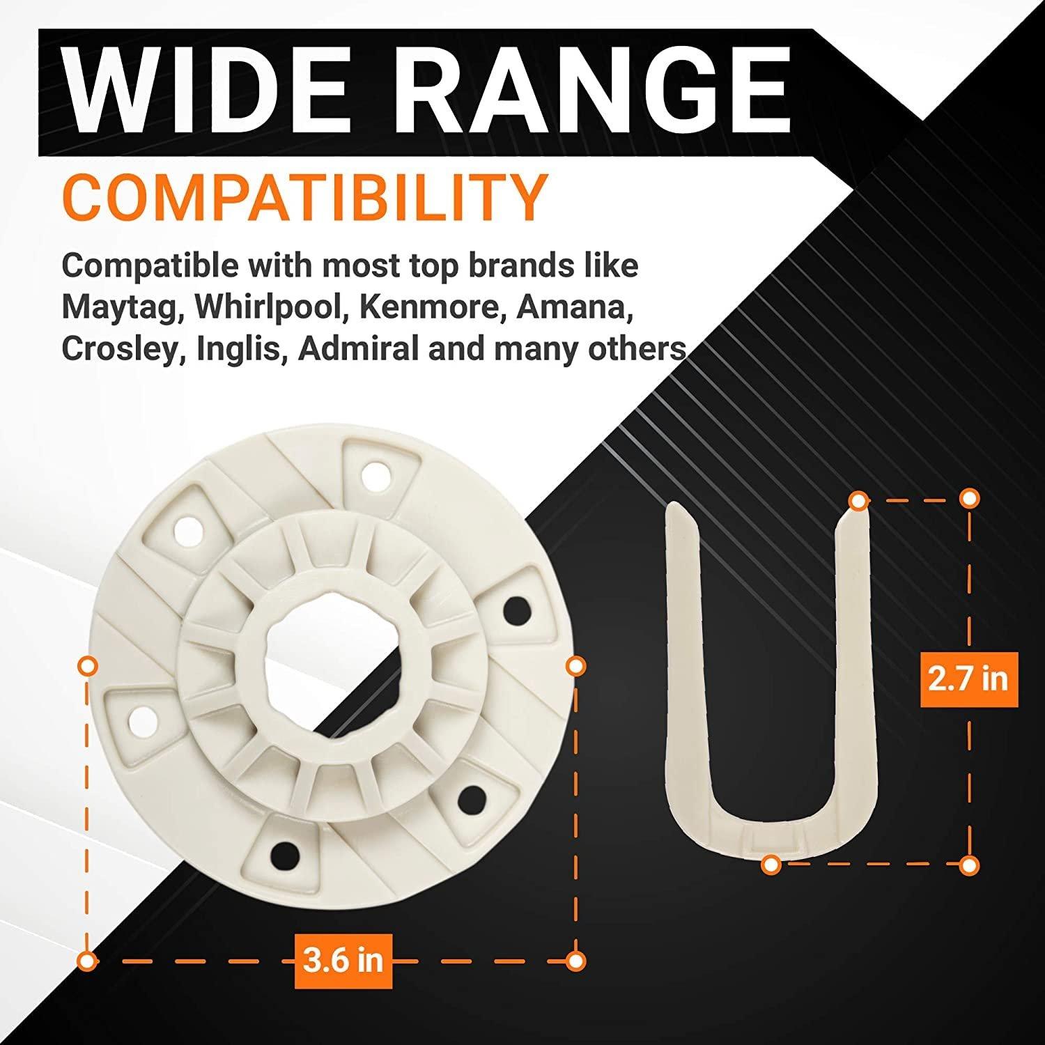 [Lifetime Warranty] W10721967 Pulley Clutch Kit W10006384 Drive Belt W10528947 Basket Hub - Compatible with Whirlpool Kenmore Maytag Washers - Replaces PS10057144 W10006354 W10006356 W10239973 WTW5000DW1 image 5