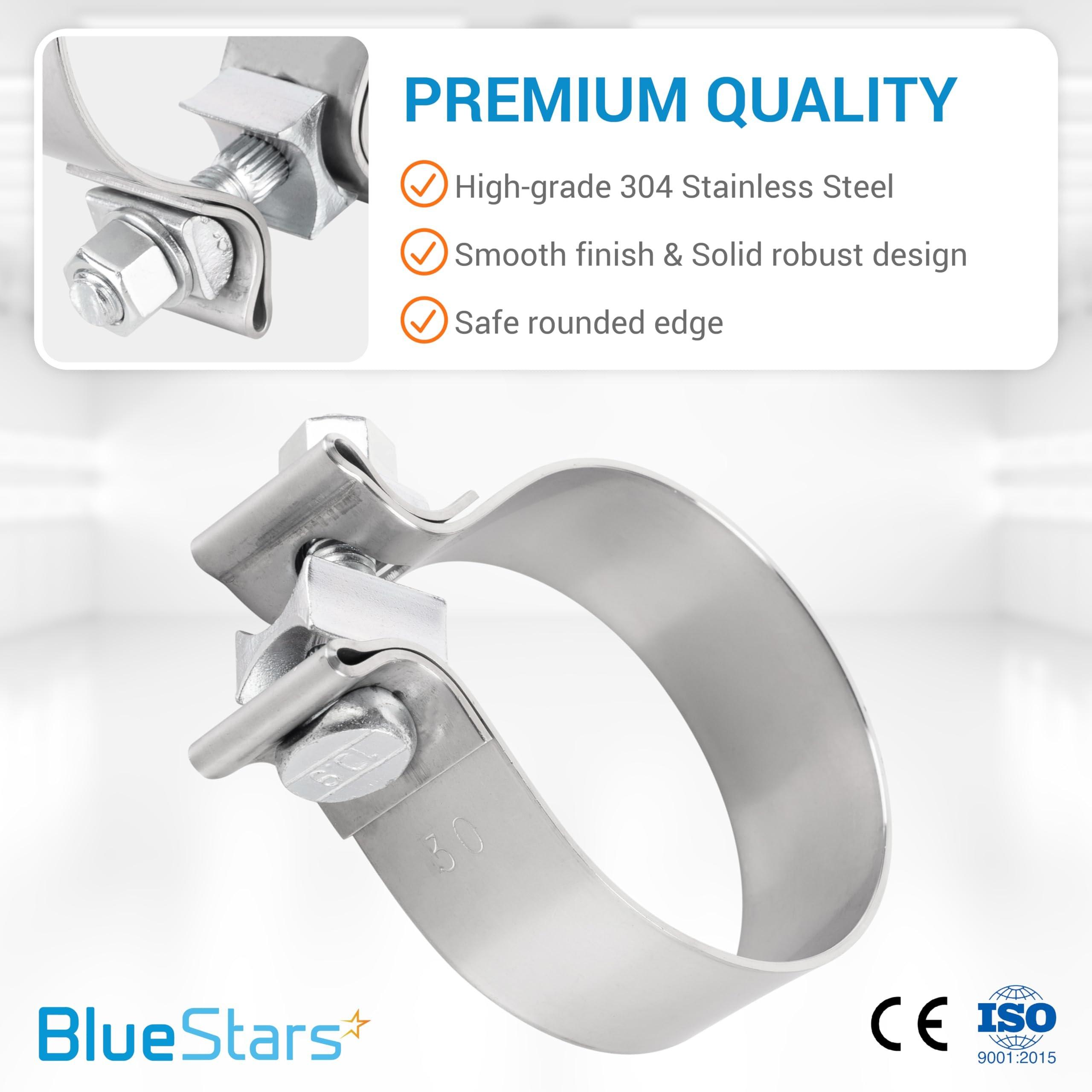 [Lifetime Warranty] 3" Exhaust Clamp Narrow Band Clamp image 2