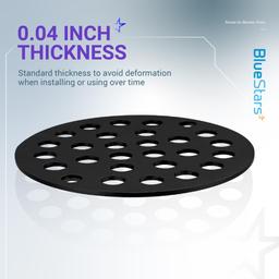 [Lifetime Warranty] 4â€ Metal Shower Strainer Drain Trim Set - Screw-in Cover for US Standard Sizes - Complete Kit with Machine & Self-Tapping Screws thumbnail 3