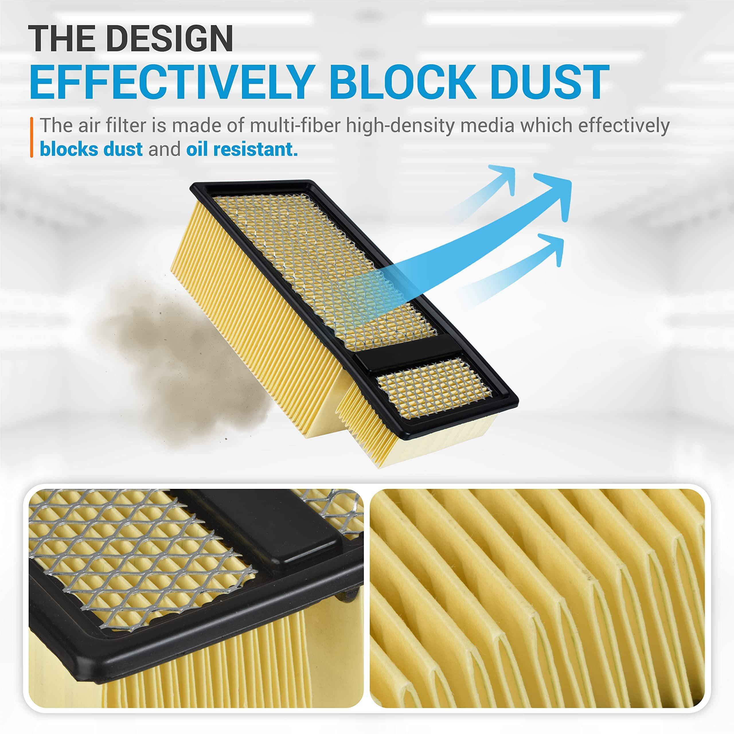 [Lifetime Warranty] FA-1902 Engine Air Filter - Fits Ford F250 F350 F450 F550 Super Duty Powerstroke 6.7L Diesel 2011-2016 - Replaces BC3Z-9601-A FC4Z-9601 image 2