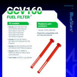 [Lifetime Warranty] GCV160 Fuel Filter - Pack of 2 thumbnail 3