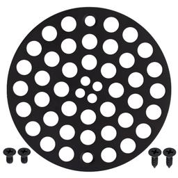 [Lifetime Warranty] 4â€ Metal Shower Strainer Drain Trim Set - Screw-in Cover for US Standard Sizes - Complete Kit with Machine & Self-Tapping Screws thumbnail 0