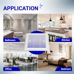 [Lifetime Warranty] C350GN S97017068 Bathroom Ceiling Fan Grille with Springs - Pack of 2 thumbnail 7