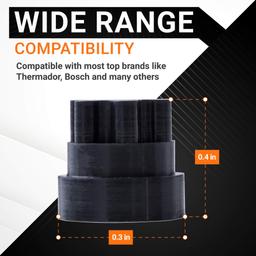 [Lifetime Warranty] 00618112 00637940 Rubber Grate Feet Replacement - Compatible with Thermador & Bosch Range Cooktop - Replaces 1999626 617174 618112 PS3478553 - Pack of 20 thumbnail 1