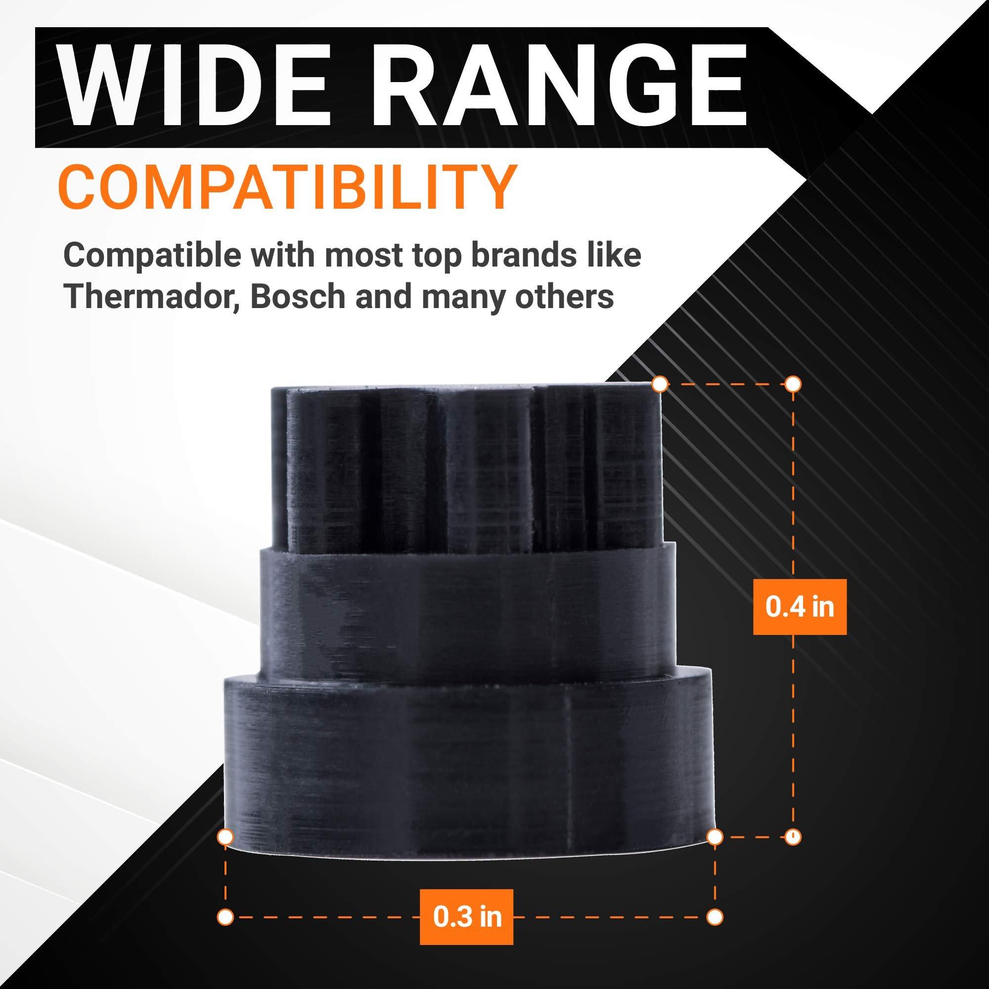 [Lifetime Warranty] 00618112 00637940 Rubber Grate Feet Replacement - Compatible with Thermador & Bosch Range Cooktop - Replaces 1999626 617174 618112 PS3478553 - Pack of 20 image 1