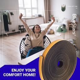 [Lifetime Warranty] Adhesive Door & Window Foam Tape 1/2"W x 1/8" T 26ft thumbnail 6