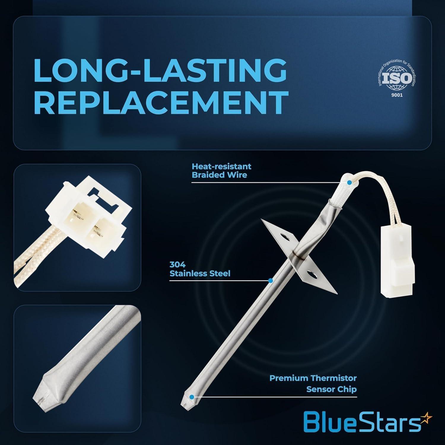 [Lifetime Warranty] 316233902 Oven Temperature Sensor Compatible with Frigidaire Kenmore Range Thermistor - replacement for PS12724046, PD00052458, AP6888260, 316217008, 316233902, 316233903, 4929364 image 2