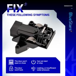 [Lifetime Warranty] 5304525218 Dishwasher Door Latch - Compatible with Electrolux, Kenmore, Frigidaire Dishwasher - Replaces 5304525218, 154543901, 154758101, 154543901, 154722401, 5304527418, AP6783743 thumbnail 5