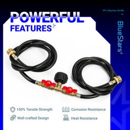 [Lifetime Warranty] 5FT 2-Way Propane Hose Adapter 1lb to 20lb thumbnail 4