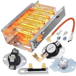 [Lifetime Warranty] Dryer Heating Element Kit for Whirlpool WED4815EW1 WED5000DW2 WED6200SW1 WED5300VW0 WED5100VQ1 WED4800BQ1 WED5300SQ0 WED4800XQ1 WED4800XQ0 WED49STBW1 WED4950HW0 WED4850HW0 WED4900XW0 WED4616FW0 thumbnail 0