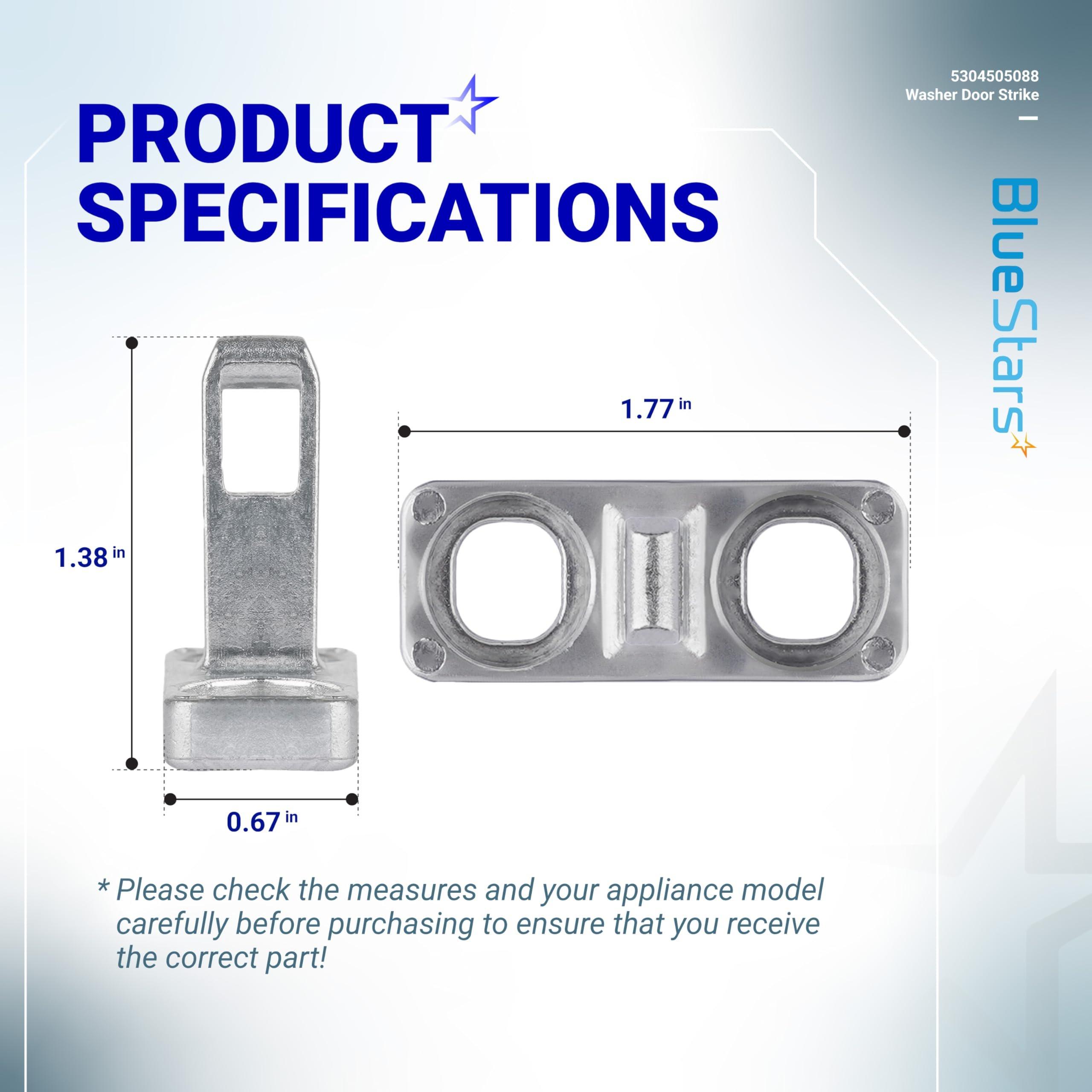 [Lifetime Warranty] 5304505088 Washer Door Strike - Compatible with Frigidaire, Electrolux Washer EFLW317TIW0, EFLW417SIW0, EFLS517SIW0, EFLS617SIW0 - Replaces AP6031188, 4452319, PS11766033 image 2