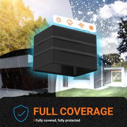 [Lifetime Warranty] Window Air Conditioner Cover For Outside Unit - 25.5"W x 21"D x 17"H AC Cover - Heavy Duty Insulation Window AC Protection Outdoor with Drawstring thumbnail 4