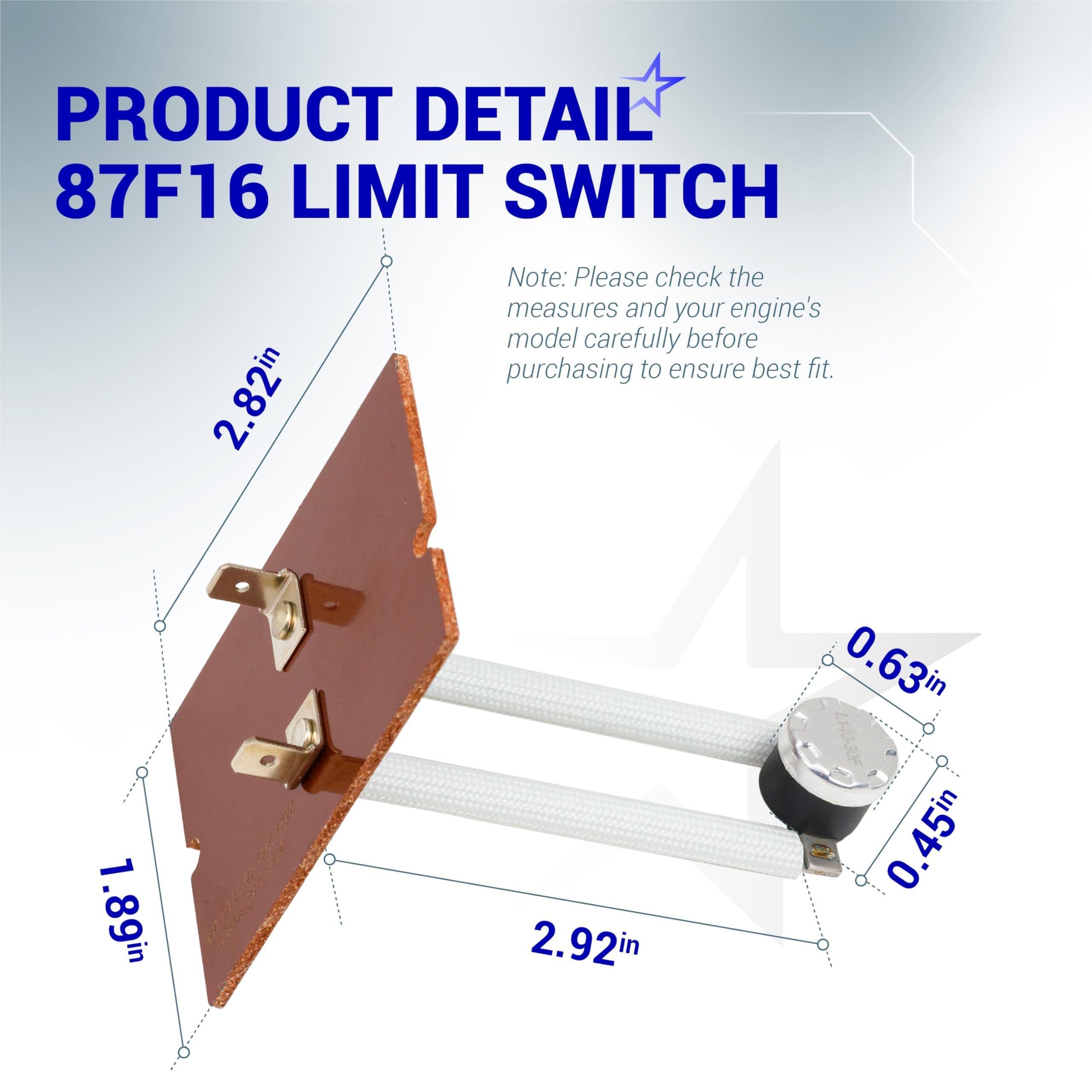 [Lifetime Warranty] 87F16 Furnace Primary Limit Switch up to 140Â°F image 1