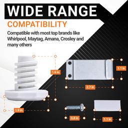 Ultra Durable W10869845 Dryer Stack Replacement Kit - Exact Fit For Whirlpool Standard & Long Vent Dryers thumbnail 1