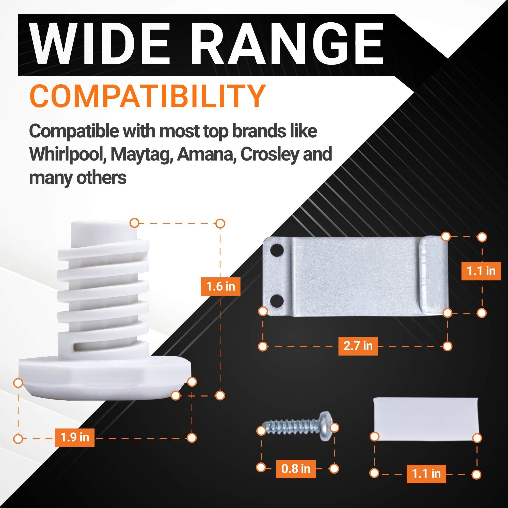 Ultra Durable W10869845 Dryer Stack Replacement Kit - Exact Fit For Whirlpool Standard & Long Vent Dryers image 1