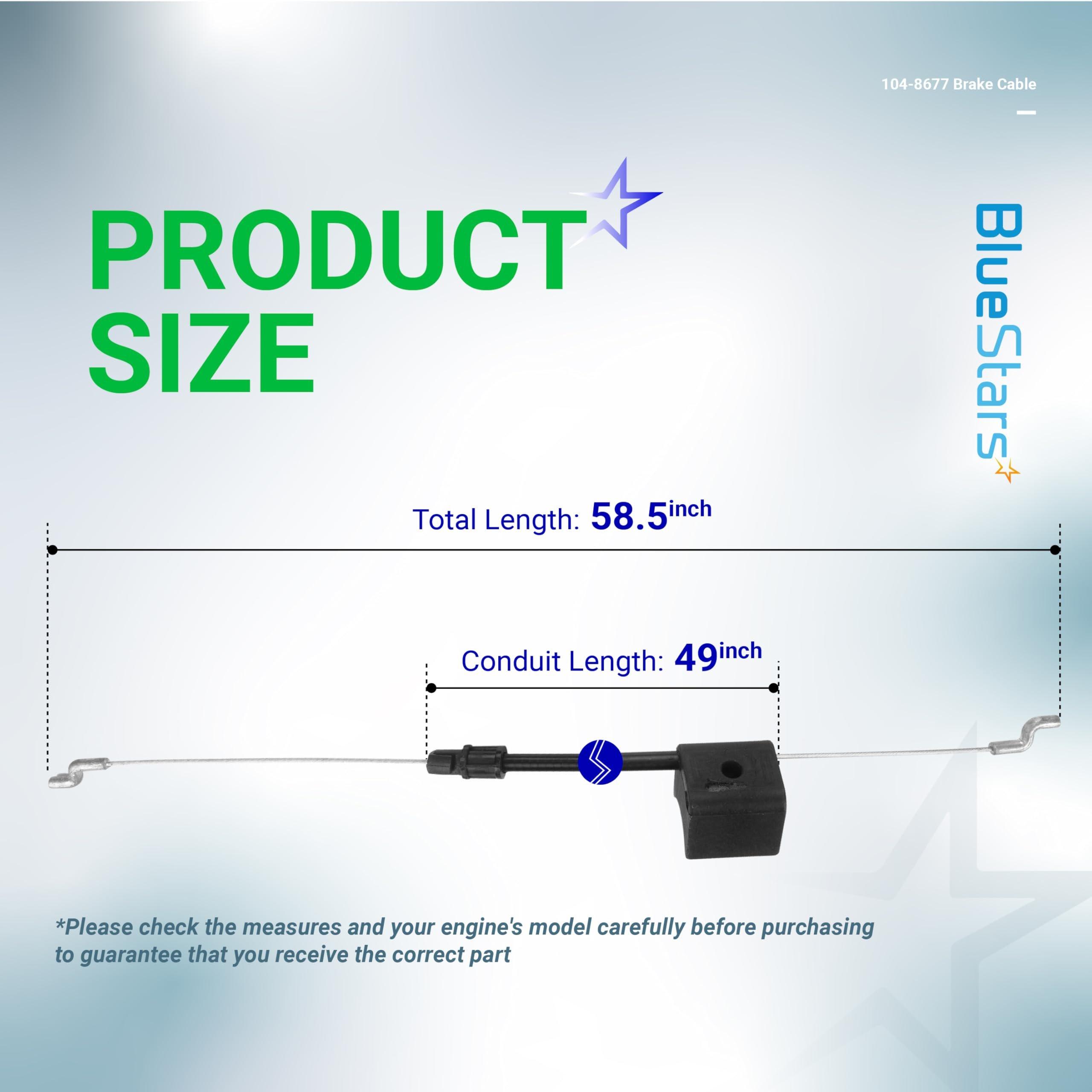 [Lifetime Warranty] 104-8677 Brake Cable for Toro 22" Recycler Mowers image 1