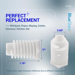 [Lifetime Warranty] 49621 PS1609293 Dryer Leveling Leg Feet - Replaces W10823505 AP4295805 PS1609293 - Compatible with Whirlpool Gew9200lw1 Aed4475tq0 Gew9250pw1 Ced126sxq1 - Pack of 4 thumbnail 1