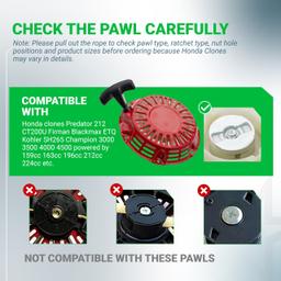 [Lifetime Warranty] 212CC Pull Start Recoil Starter Assembly thumbnail 1