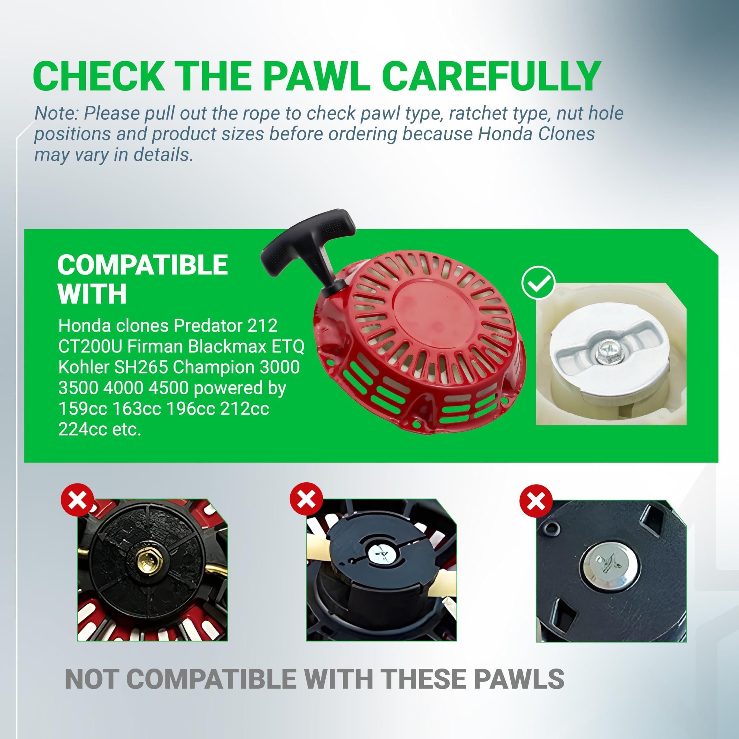 [Lifetime Warranty] 212CC Pull Start Recoil Starter Assembly image 1