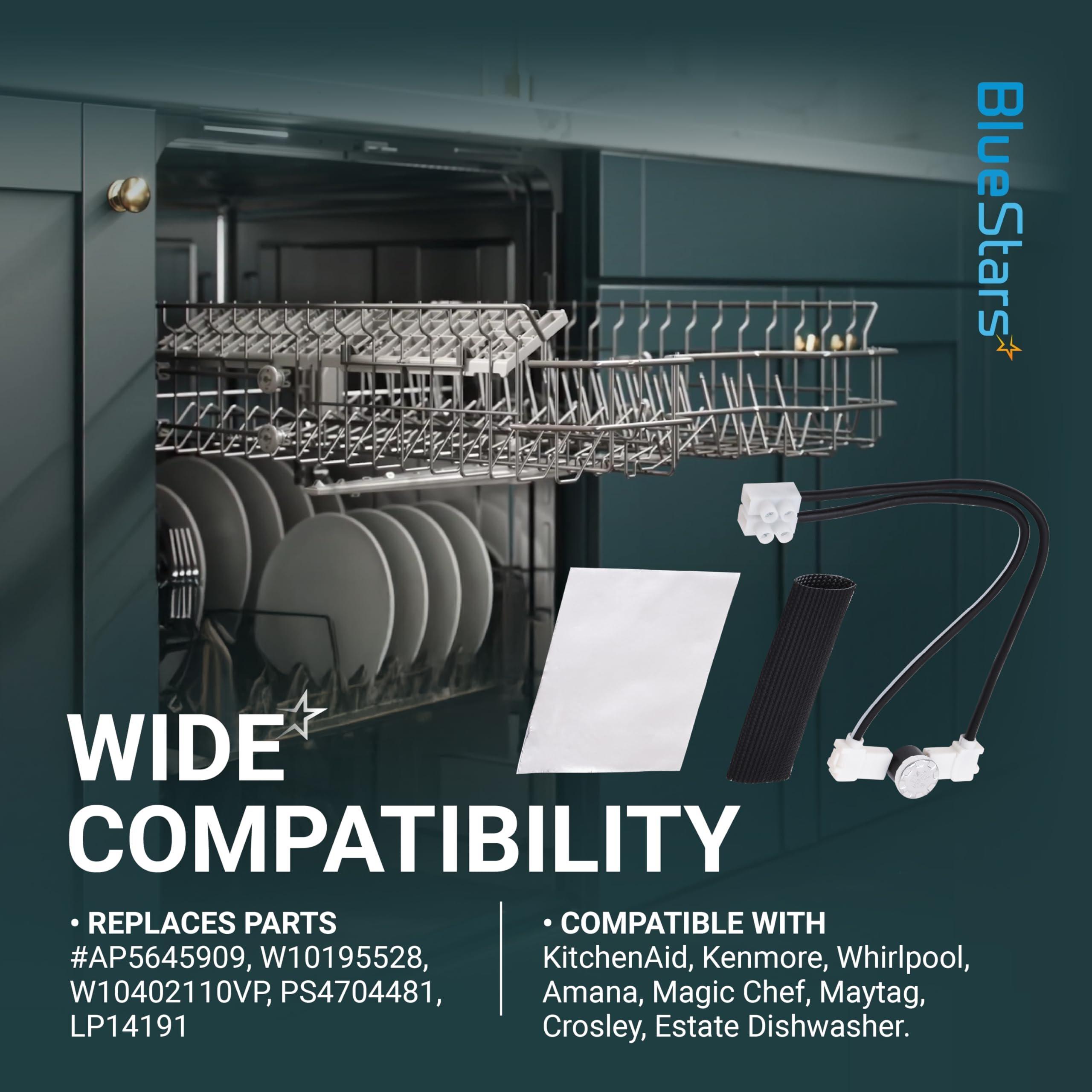 [Lifetime Warranty] W10402110 Dishwasher Fuse Kit - Fit Whirlpool Kenmore KitchenAid Dishwashers - Replaces W10195528 W10402110VP PS4704481 AP5645909 - with Protective Sleeve & Foil & Zip Ties image 4