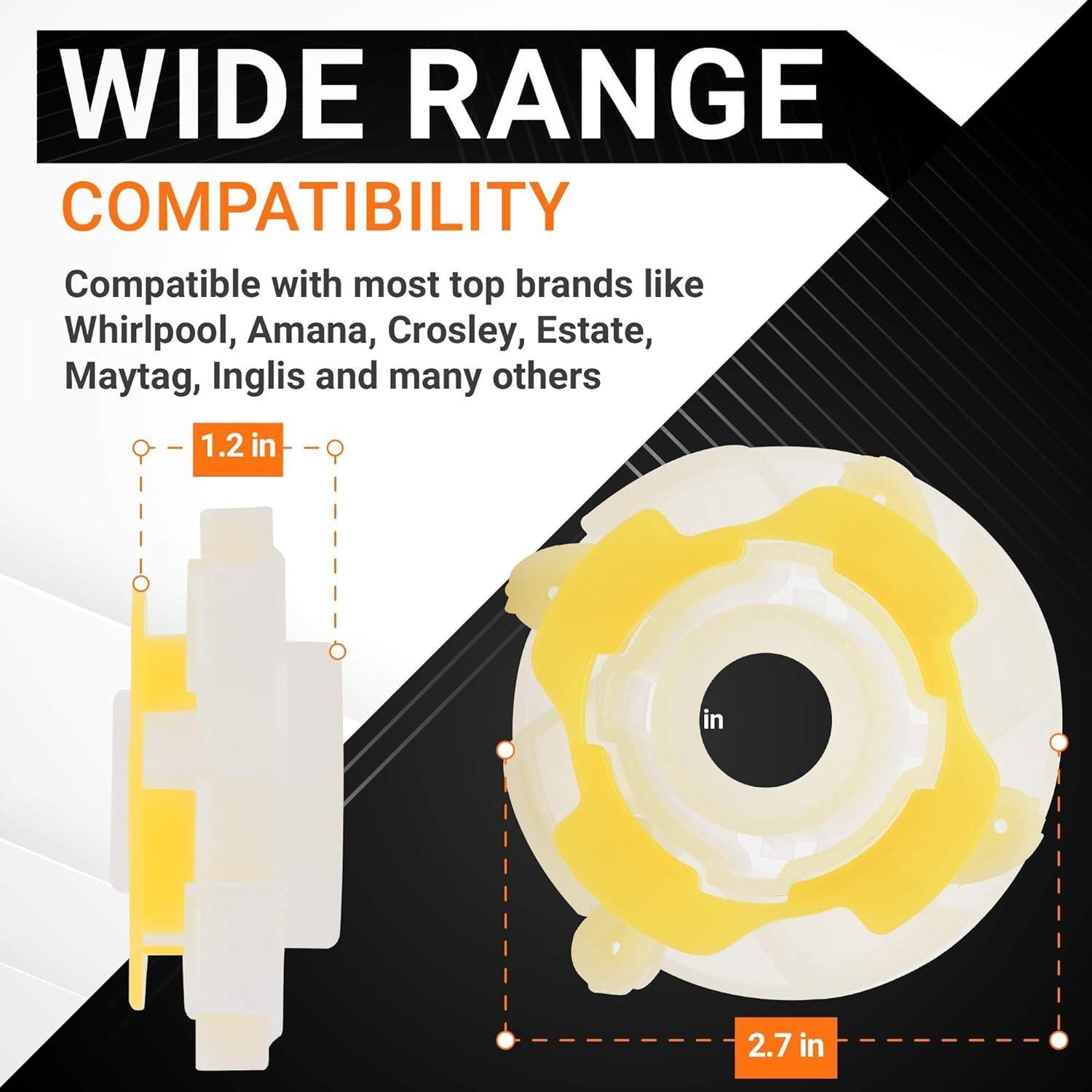 [Lifetime Warranty] 285809 Washer Short Cam Agitator Repair Kit - Compatible with Whirlpool & Maytag Washers - Replaces 3951650 3951682 AP3094543 PS334648 - Pack of 2 image 1