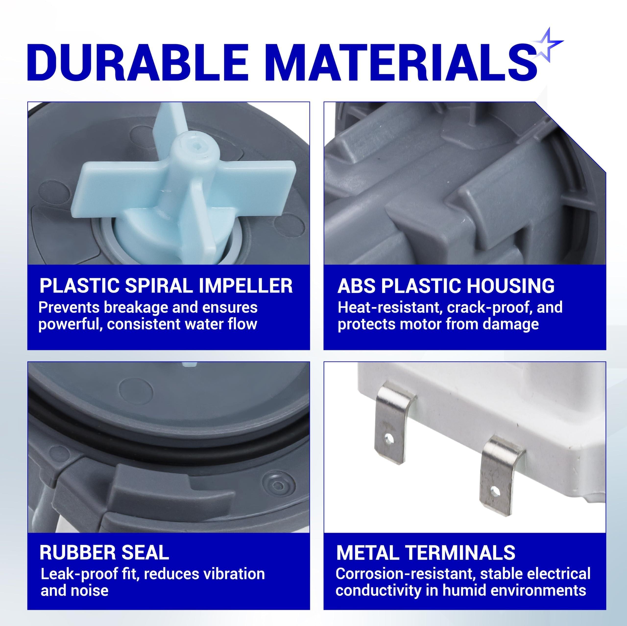 [Lifetime Warranty] DD81-02635A Dishwasher Drain Pump - For Samsung Dishwasher DW80CG4021SRAA DW80CG4051SRAA DW80M2020US/AA DW80N3030UB/AA - Replaces B20-3A01 DD81-02635A 4958703 AP6807450 image 3