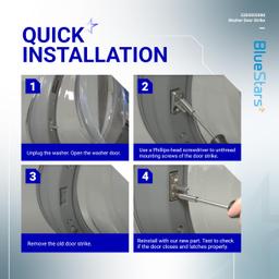 [Lifetime Warranty] 5304505088 Washer Door Strike - Compatible with Frigidaire, Electrolux Washer EFLW317TIW0, EFLW417SIW0, EFLS517SIW0, EFLS617SIW0 - Replaces AP6031188, 4452319, PS11766033 thumbnail 8