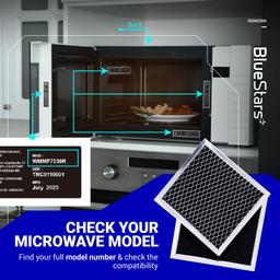 [Lifetime Warranty] 8206230A Microwave Charcoal Filter 5.3" x 5" â€“ Compatible with Whirlpool & Maytag â€“ Replaces 8206230 AP4299744 PS1871363 - Pack of 3 thumbnail 4