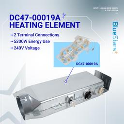[Lifetime Warranty] DC97-14486A Dryer Heating Element Kit For DV42H5000EW/A3 DV45H7000EW/A2 DV40J3000EW/A2 DVE50R5400V/A3 DVE50R5200W/A3 DVE50M7450W/A3 DV42H5200EP/A3 DV42H5200EW/A3 DV48H7400EW/A2 thumbnail 3