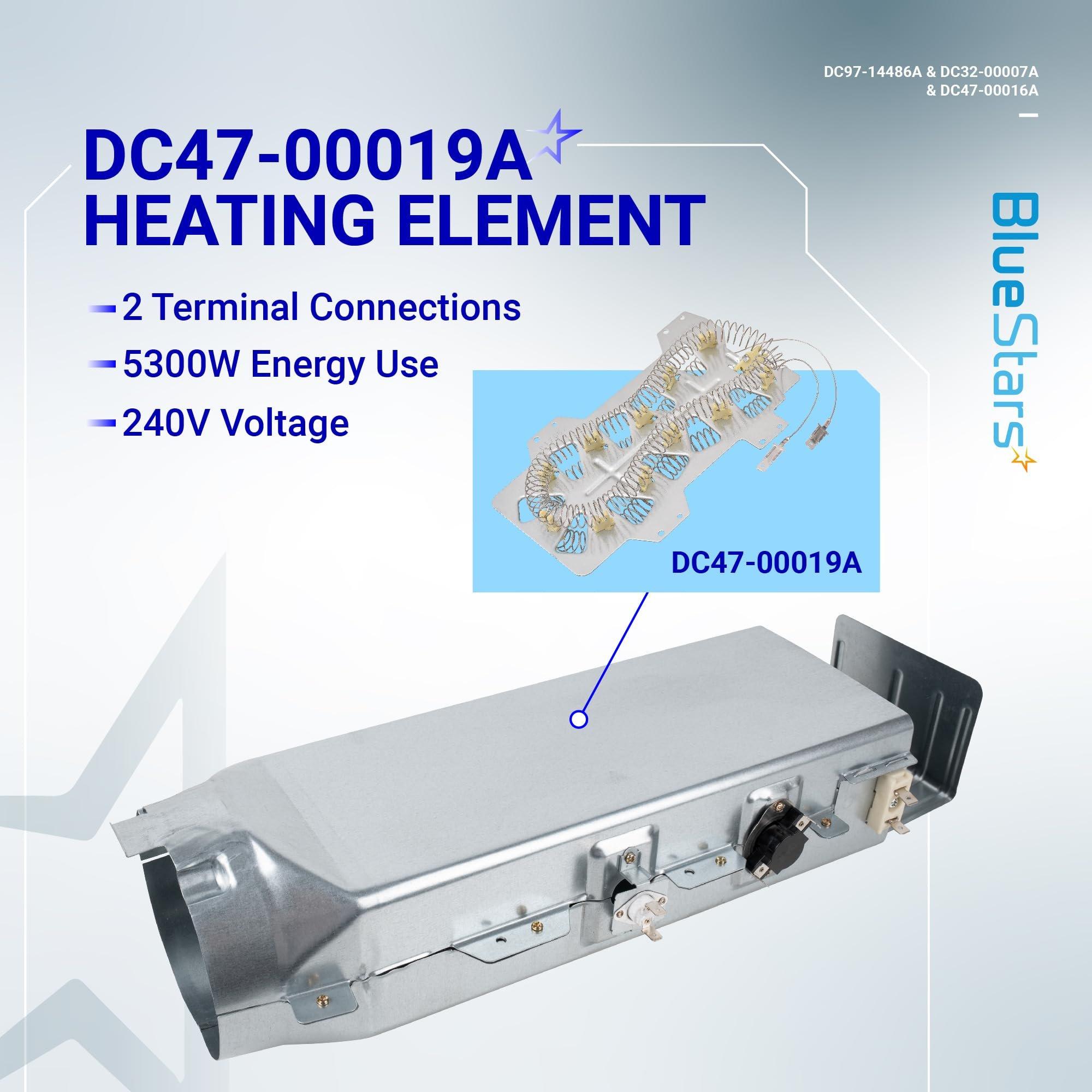 [Lifetime Warranty] DC97-14486A Dryer Heating Element Kit For DV42H5000EW/A3 DV45H7000EW/A2 DV40J3000EW/A2 DVE50R5400V/A3 DVE50R5200W/A3 DVE50M7450W/A3 DV42H5200EP/A3 DV42H5200EW/A3 DV48H7400EW/A2 image 3