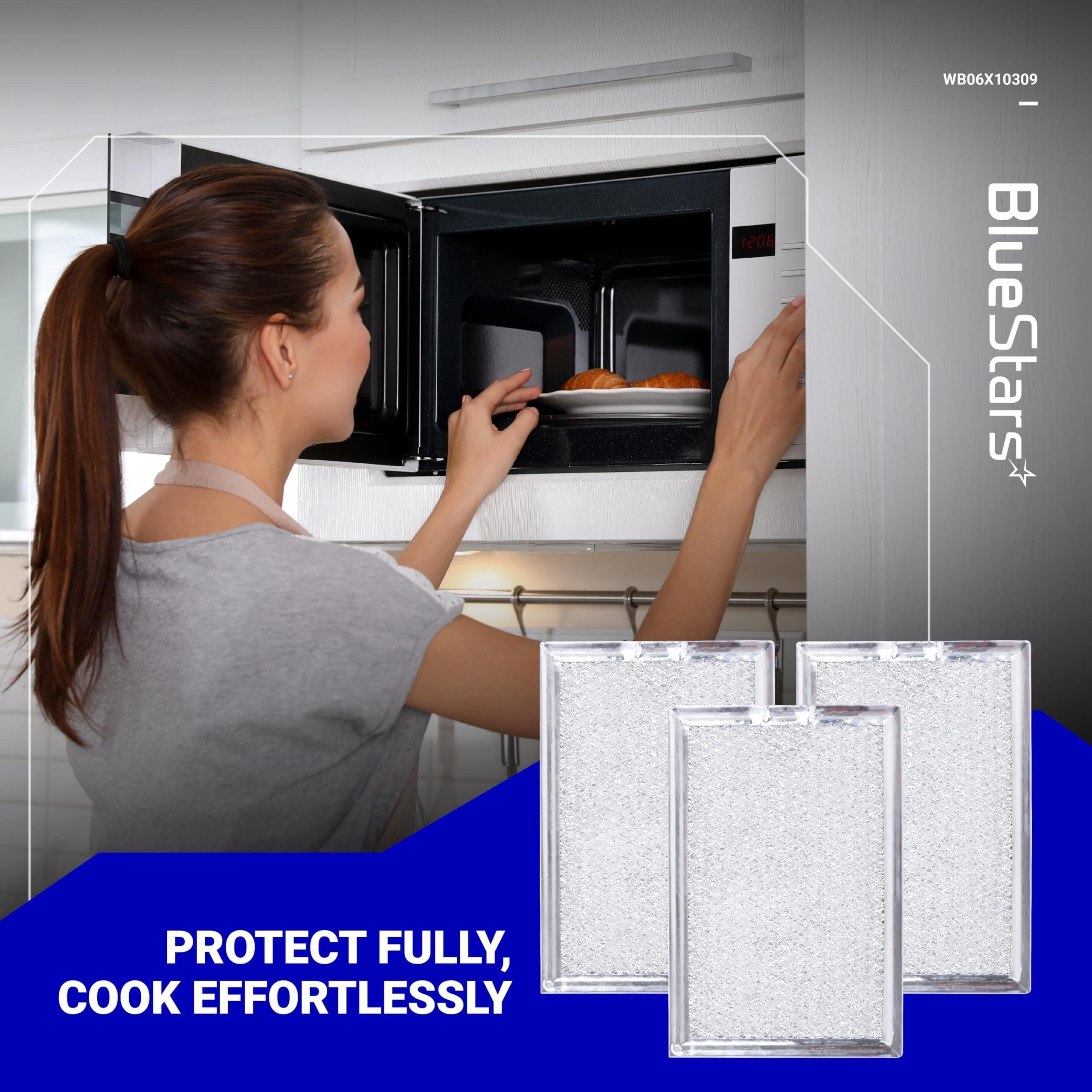 [Lifetime Warranty] WB06X10309 WB06X10359 Microwave Grease Filter Replacement 7.64" x 5.12" - Compatible with GE LG Kenmore Over-The-Range Vent Hood Microwaves - Pack of 3 image 6