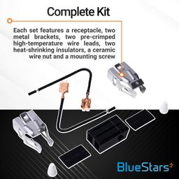 [Lifetime Warranty] 330031 Range Burner Receptacle Kit - Compatible with Whirlpool Kenmore Range/Stove/Microwave Oven - Replaces AP3075808 814399 5303935058 5301167733 WB17X210 - Pack of 4 thumbnail 4