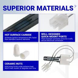 [Lifetime Warranty] 62-22868-93 Furnace Ignitor Hot Surface Igniter thumbnail 3