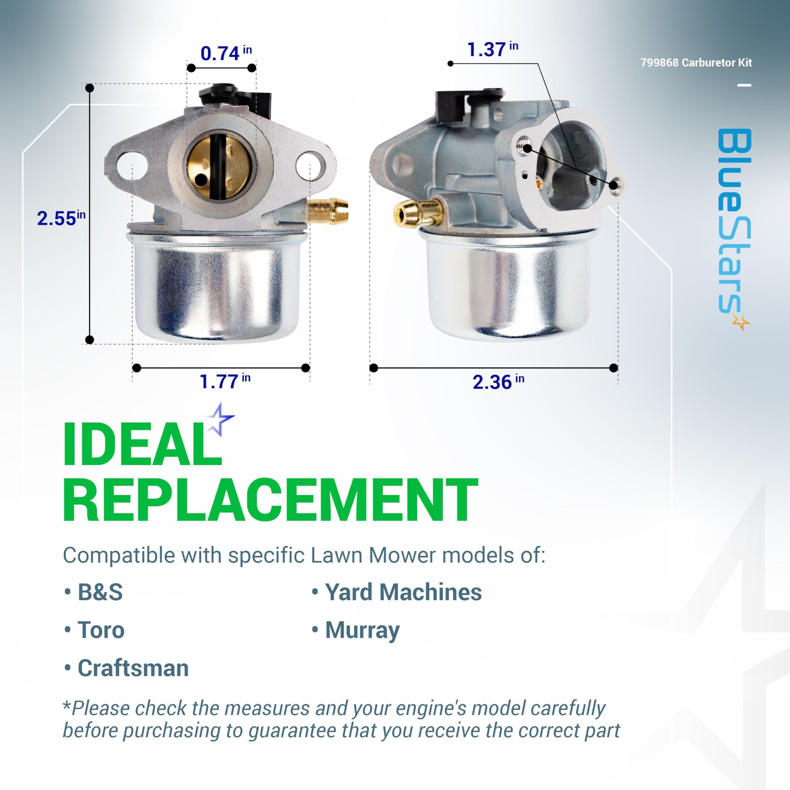[Lifetime Warranty] 799868 Carburetor Replacement Kit image 3