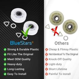 [Lifetime Warranty] 279640 Dryer Idler Pulley Replacement - Compatible with Whirlpool & Kenmore Dryers - Replaces 3388672 697692 AP3094197 W10468057 - Pack of 2 thumbnail 1
