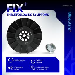 [Lifetime Warranty] WH03X32217 Washer 1/2 HP Motor Pulley & Nut Set - Compatible with GE GTW460AMJ0WW GTW460AMJ2WW GTW460ASJ0WW - Replaces WH07X24182 WH49X25377 4975025 AP7018598 PS16554753 EAP16554753 thumbnail 6