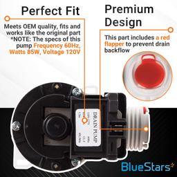 [Lifetime Warranty] 137221600 Washer Drain Pump Replacement - Compatible with Kenmore Frigidaire Washers - Replaces 137108100 137151800 131724000 134051200 134740500 PS7783938 AP5684706 thumbnail 5