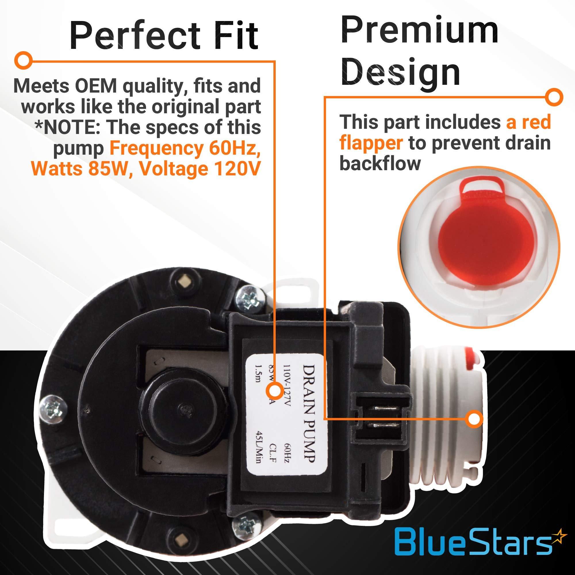 [Lifetime Warranty] 137221600 Washer Drain Pump Replacement - Compatible with Kenmore Frigidaire Washers - Replaces 137108100 137151800 131724000 134051200 134740500 PS7783938 AP5684706 image 5